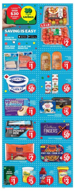 Saving easy items in food basics flyer today