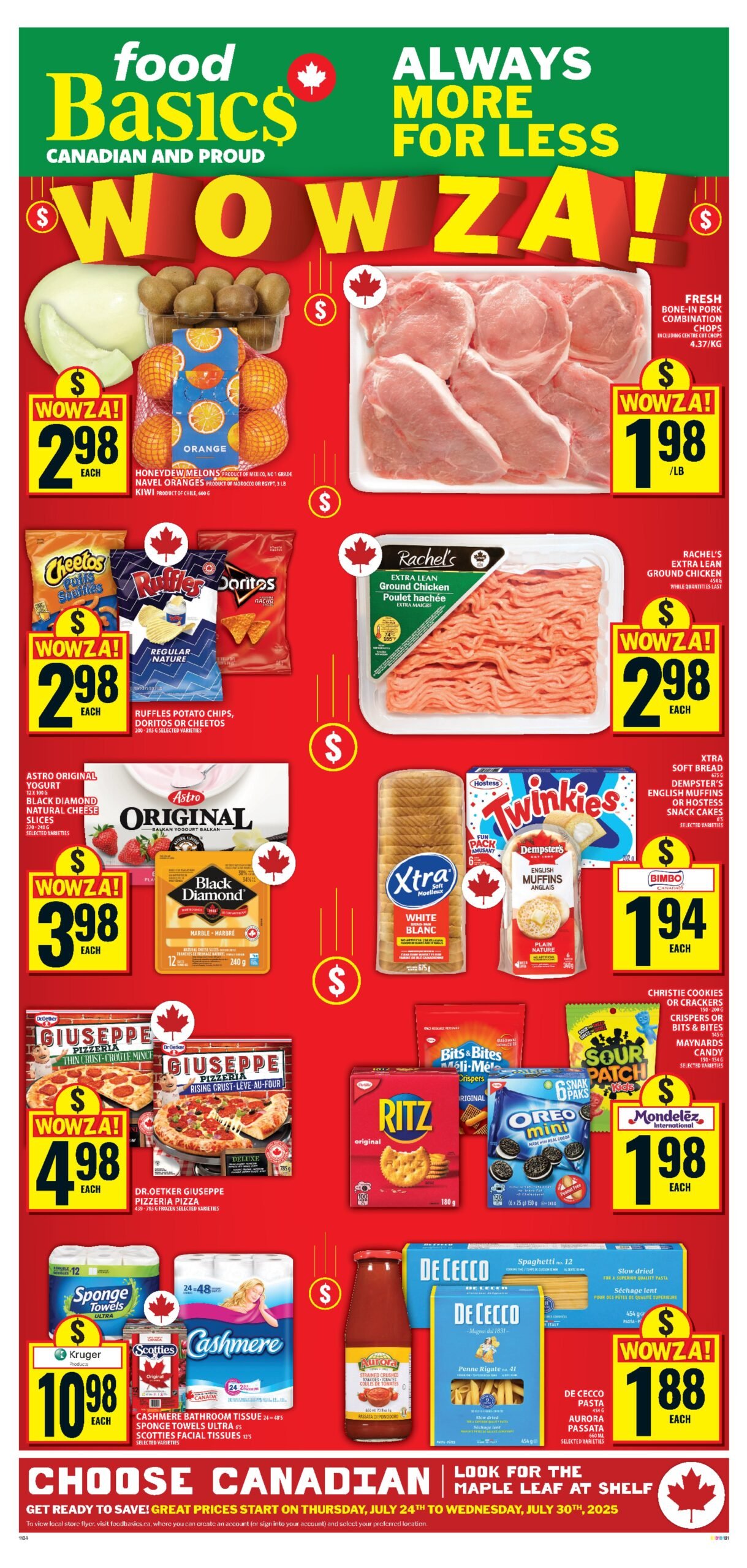 food basics flyer july 24 2025 wowza deals