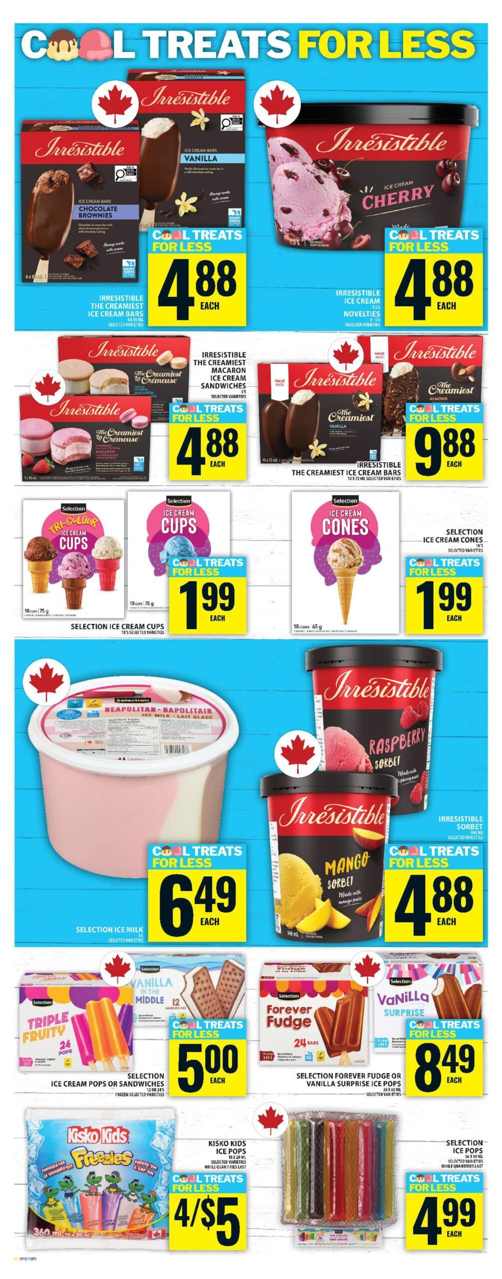 cool treat for less in food basics flyer july 24, 2025