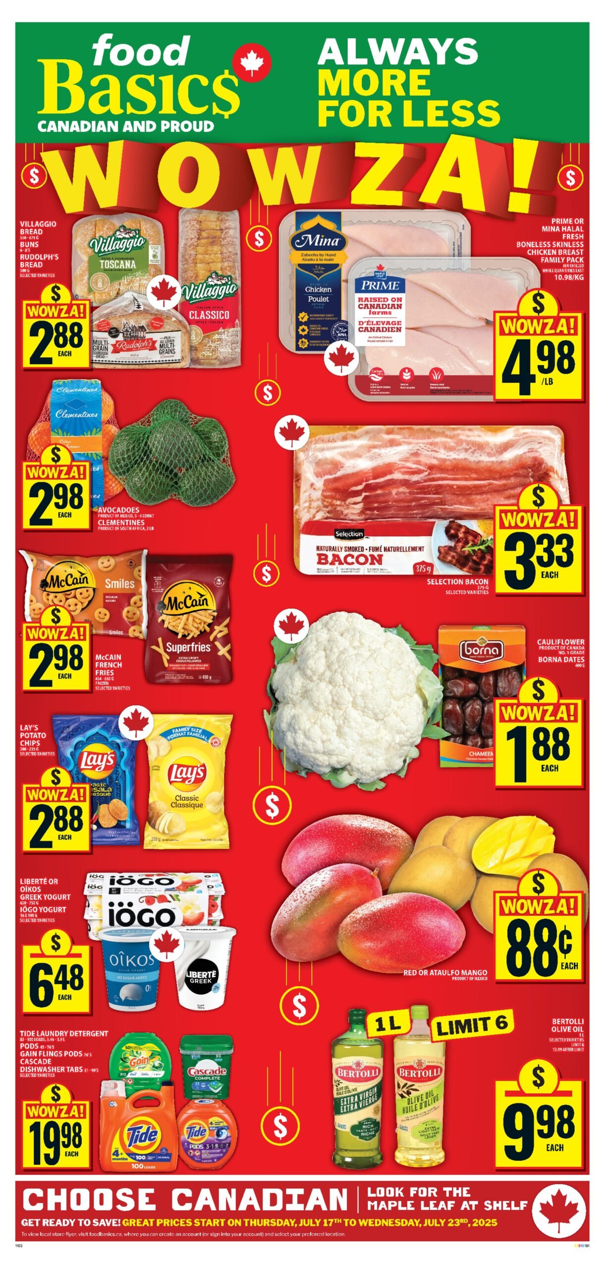 food basics weekly flyer for July 17 2025